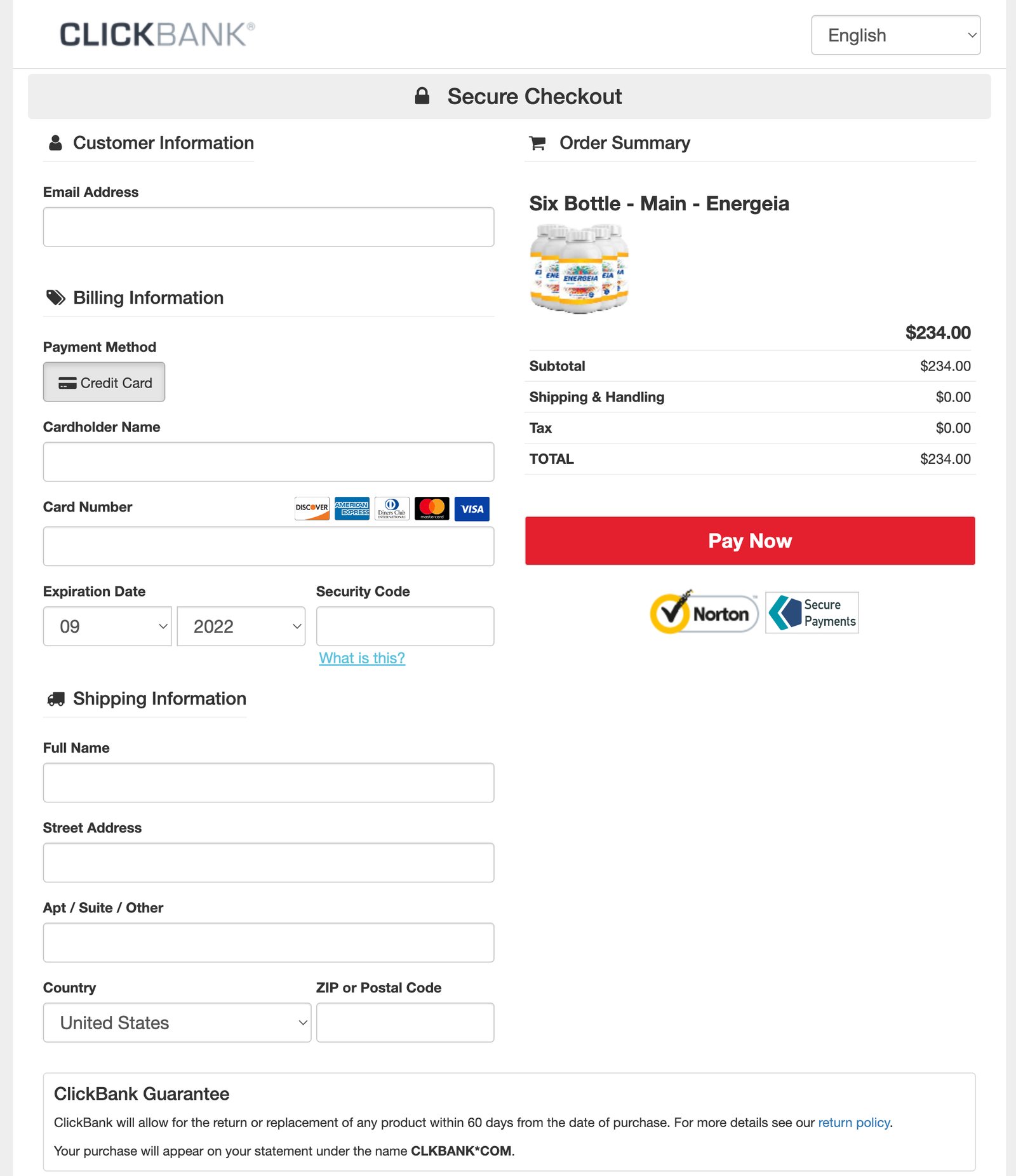 Energeia - Order Page